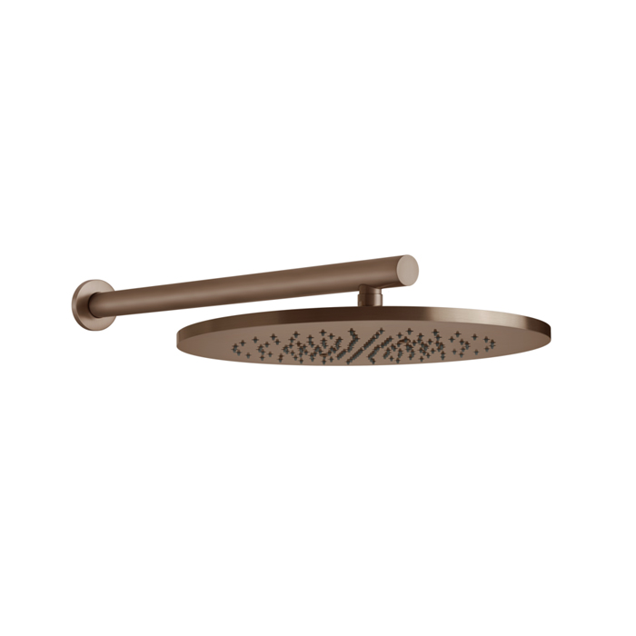 Gessi 316 Верхний душ, шарнирный для настенного крепления на 1/2", цвет: brushed copper pvd