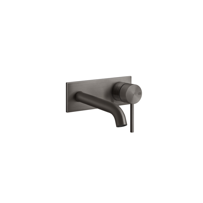 Gessi 316 Встраиваемый смеситель для раковины с изливом, внешняя часть, цвет: brushed black metal pvd