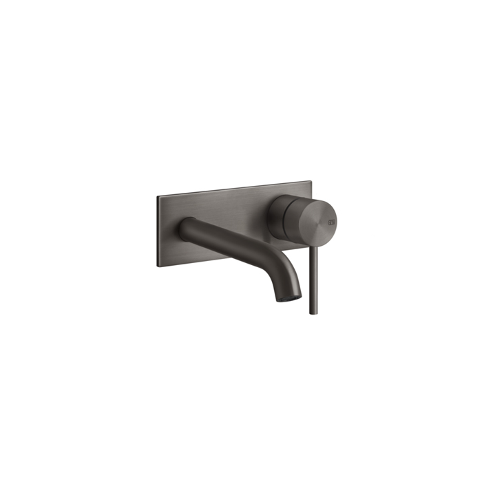 Gessi 316 Встраиваемый смеситель с изливом, внешняя часть, цвет: brushed black metal pvd
