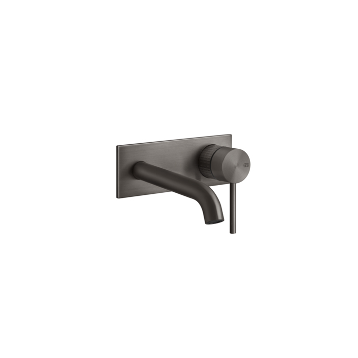 Gessi 316 Встраиваемый смеситель для раковины с изливом, внешняя часть, цвет: brushed black metal pvd
