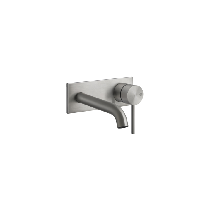 Gessi 316 Встраиваемый смеситель с изливом, внешняя часть, цвет: steel brushed