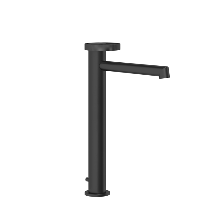 Gessi Anello Смеситель для раковины, на 1 отв, высокий с длинным изливом, с донным клапаном, цвет: Black XL