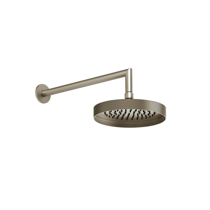 Gessi Anello Верхний душ, настенный, с шарниром, D:, цвет: Finox Brushed Nickel