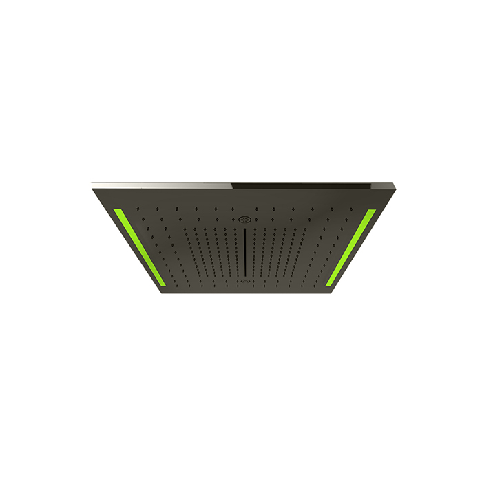 Gessi Colour Верхний душ, потолочный, 3 режима, хромотерапия, цвет: Black Metal Brushed PVD