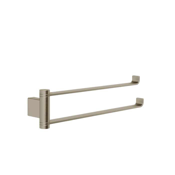 Gessi Emporio accessories Поворотный двойной полотенцедержатель, цвет: Finox Brushed Nickel