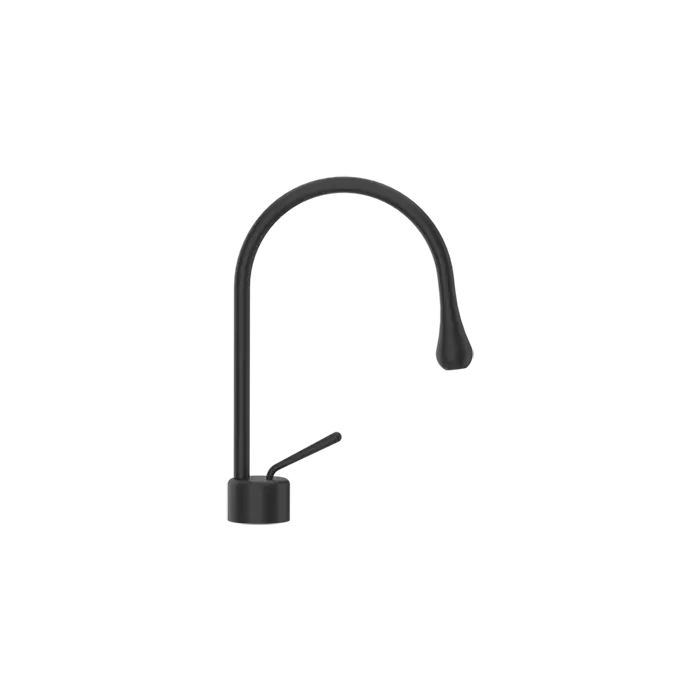 Gessi Goccia Смеситель для раковины на 1 отверстие, излив R=90, цвет: black XL