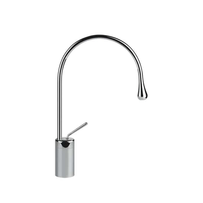 Gessi Goccia Смеситель для раковины на 1 отверстие, высокий, излив R=125, цвет: хром