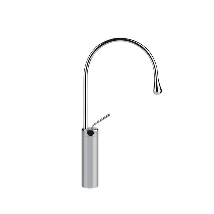 Gessi Goccia Смеситель для раковины на 1 отверстие, высокий, излив R=125, цвет: хром