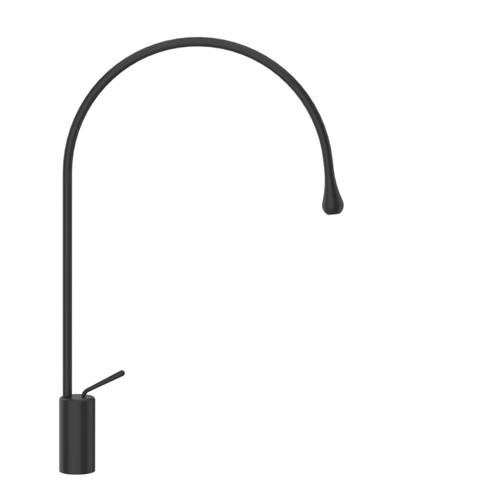Gessi Goccia Смеситель для раковины на 1 отверстие, высокий, излив R=197, цвет: black XL