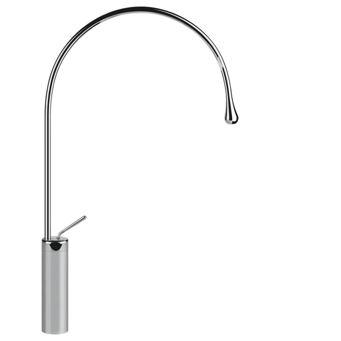 Gessi Goccia Смеситель для раковины на 1 отверстие, высокий, излив R=197, цвет: хром