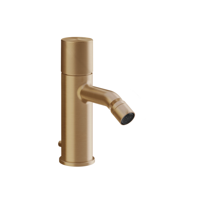 Gessi Habito Diamantato Смеситель для биде, 1 отв, с донным клапаном, цвет: Warm Bronze Brushed PVD