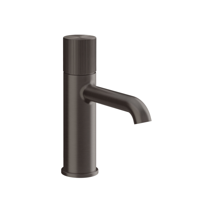 Gessi Habito Rigato Смеситель для раковины, 1 отв, без донного клапана, цвет: Black Metal Brushed PVD