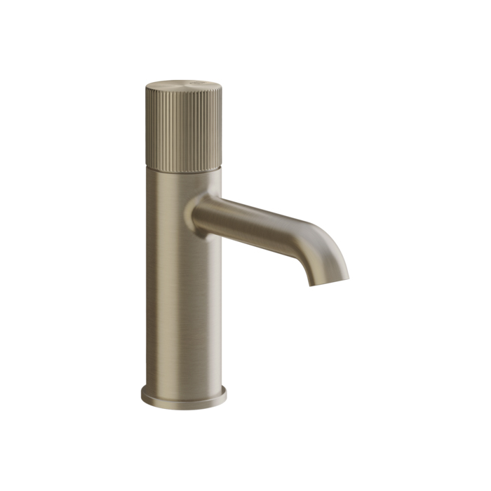 Gessi Habito Rigato Смеситель для раковины, 1 отв, без донного клапана, цвет: Finox Brushed Nickel
