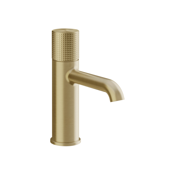 Gessi Habito Смеситель для раковины, 1 отв, с донным клапаном, цвет: Brass Brushed PVD