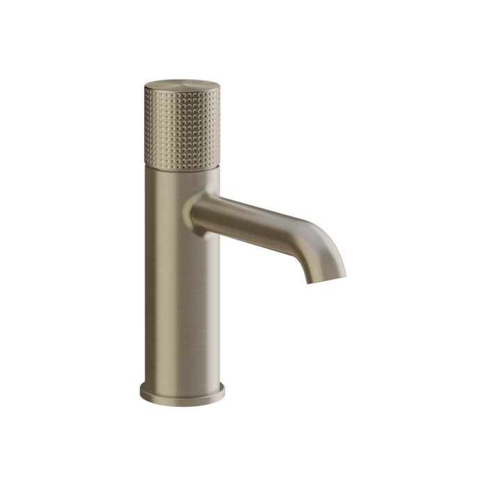 Gessi Habito Смеситель для раковины, 1 отв, с донным клапаном, цвет: Finox Brushed Nickel