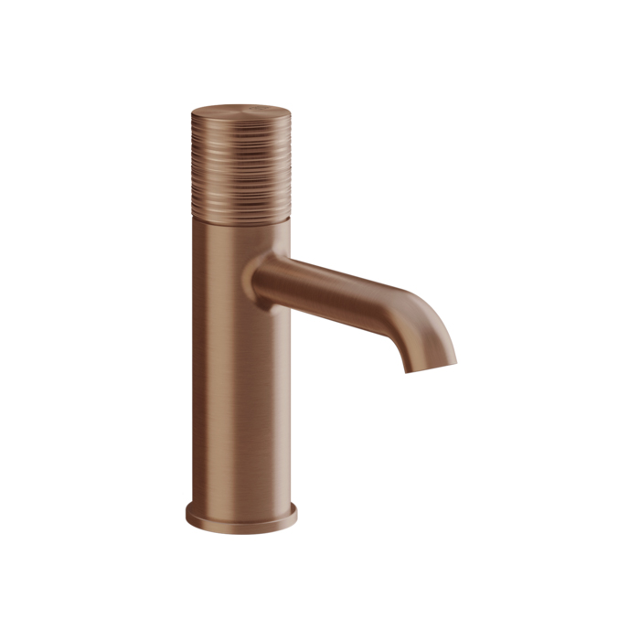 Gessi Habito Trame Смеситель для раковины, 1 отв, без донного клапана, цвет: Copper Brushed PVD