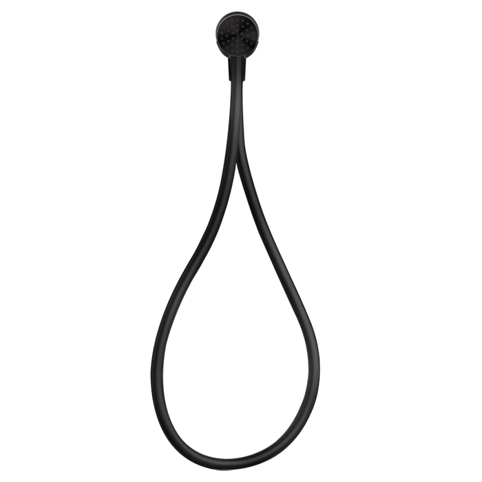 Gessi Hi-Fi Душевой магнитные комплект, состоящий из вывода воды, держателя, Darkflex шланга 1,50 м и лейки, цвет: Black Metal PVD
