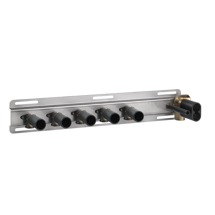 Gessi Hi-Fi Встраиваемые части для термостатического смесителя с полочкой, до 5 источников одновременно, 1/2" соединение, цвет: хром