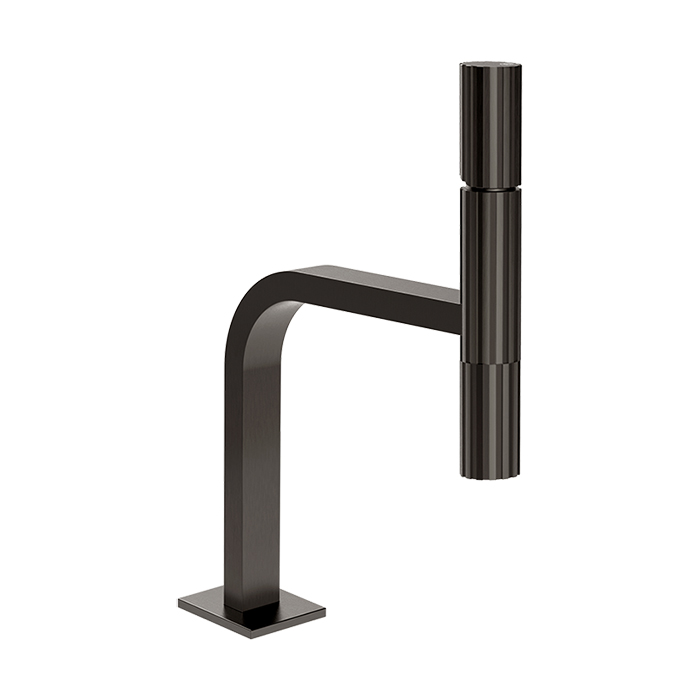 Gessi Incastri Смеситель для раковины, 1 отв, без донного клапана, цвет: Black Metal Br. PVD