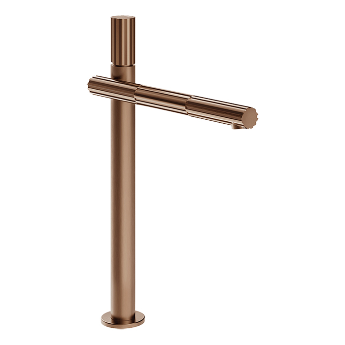 Gessi Incastri Смеситель для раковины, высокий, 1 отв, цвет: Copper Br. PVD