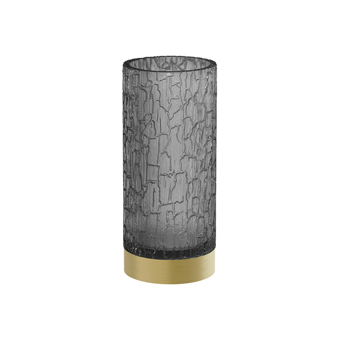 Gessi Incastri Стакан, настольный, цвет: Brass Brushed PVD/Light Smoke
