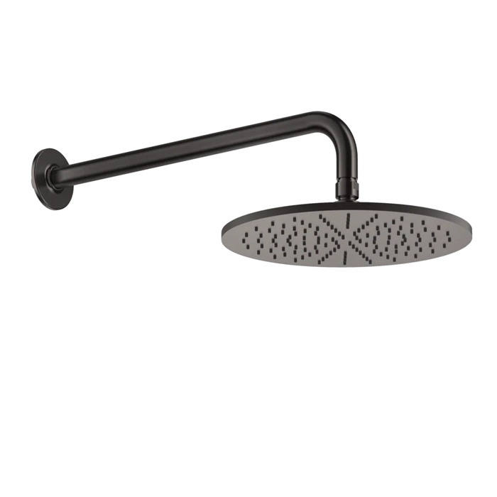 GESSI Inciso Душевая головка настенная, шарнирная на 1/2”, цвет: brushed black metal pvd