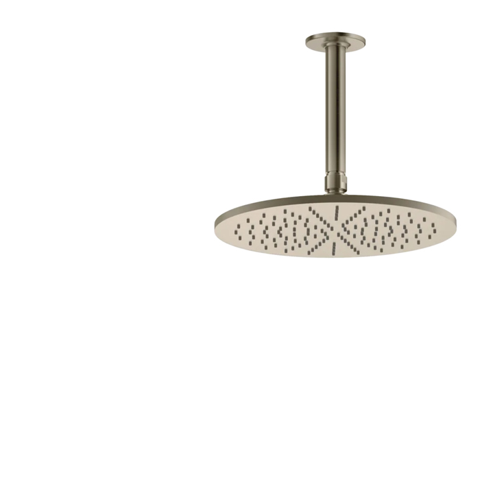 Gessi Inciso Потолочная душевая головка шарнирная на 1/2", длина изготавливается под заказ (от 105 до ), цвет: finox