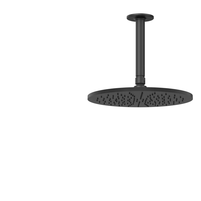 Gessi Inciso Shower Потолочная душевая головка шарнирная с защитой налёта, 1/2", цвет: black XL