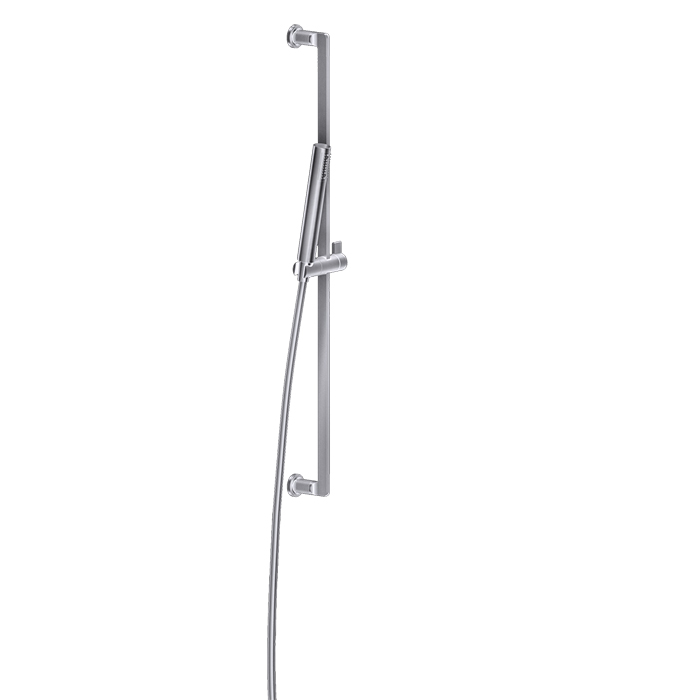 Gessi Inciso Штанга в комплекте с душевой лейкой, шланг 1,50 м, цвет: finox