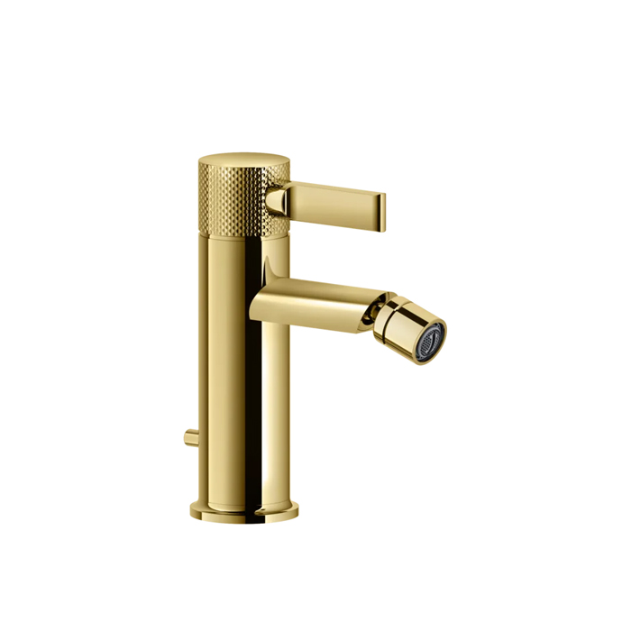 Gessi Inciso Смеситель для биде, на 1 отв, с донным клапаном, цвет: золото