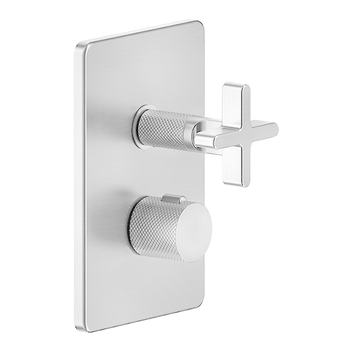 Gessi Inciso Смеситель для душа с переключателем на 2 выхода, термостатический, внешняя часть, цвет: хром