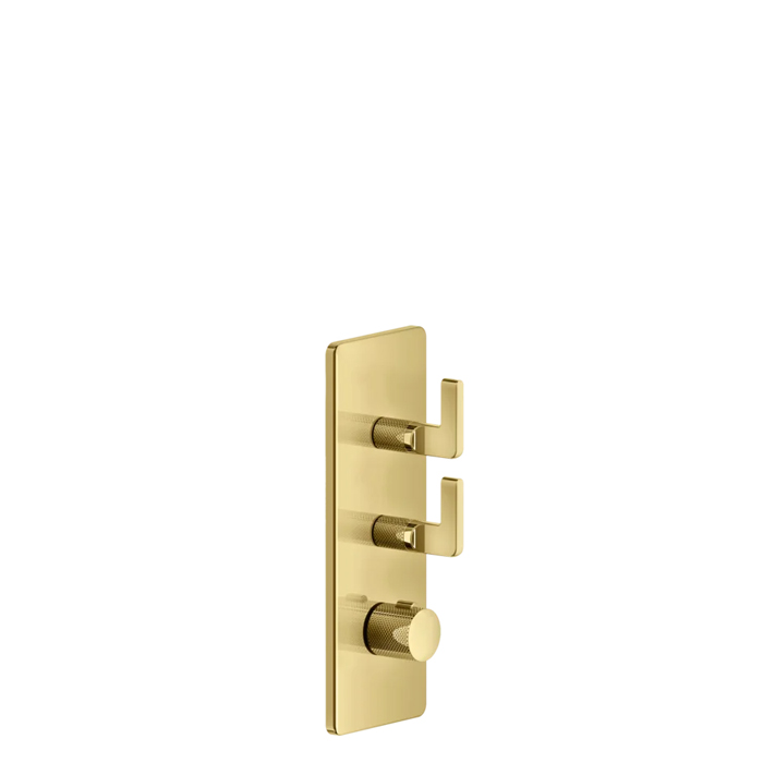 Gessi Inciso Смеситель для душа, термостатический, встраиваемый, резьба 3/4", внешняя часть, цвет: золото