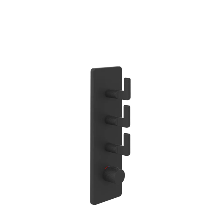 Gessi Inciso Смеситель для душа, встраиваемый, термостатический, резьба 3/4", внешняя часть, цвет: Black XL