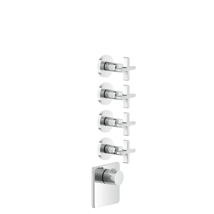 Gessi Inciso Смеситель для душа, встраиваемый, термостатический, внешняя часть, цвет: хром