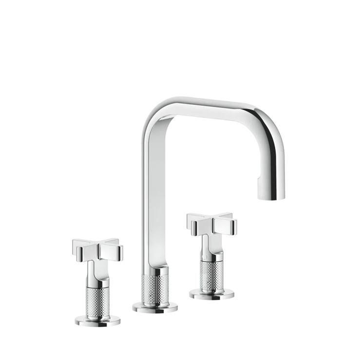 Gessi Inciso Смеситель для раковины, 3 отв, цвет: хром