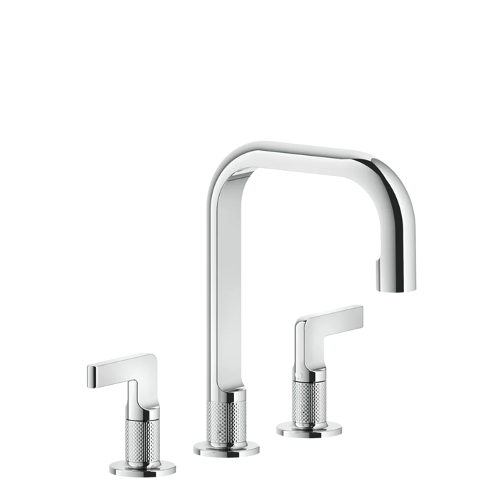 Gessi Inciso Смеситель для раковины, 3 отв, цвет: хром