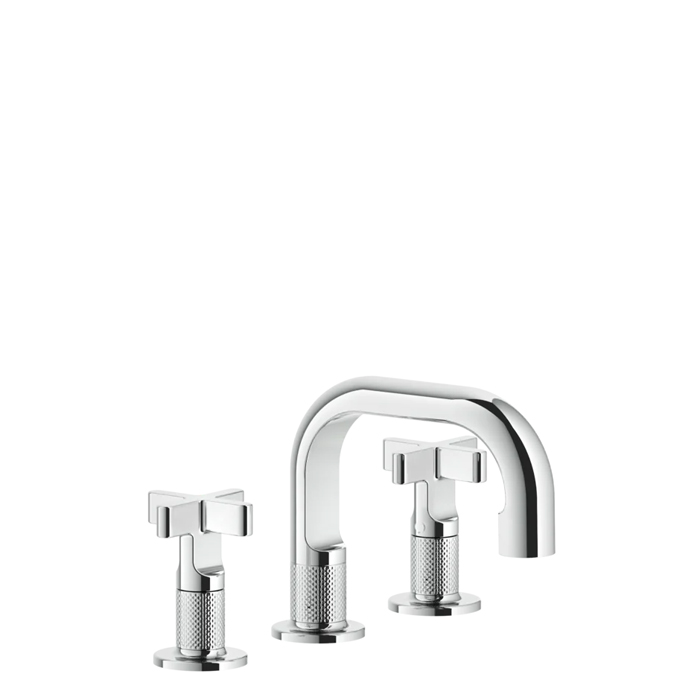 Gessi Inciso Смеситель для раковины, 3 отв, цвет: хром
