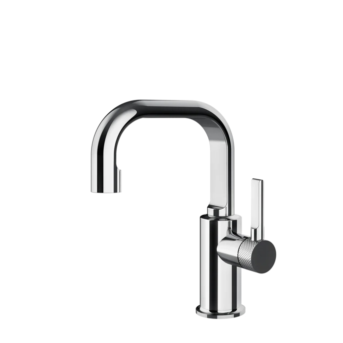 Gessi Inciso Смеситель для раковины без донного клапана, с соединительными шлангами, цвет: хром