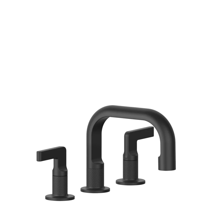 Gessi Inciso- Смеситель для раковины на 3 отверстия, соединительные шланги на 3/8”, без донного клапана, цвет: black XL