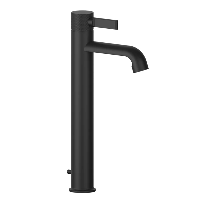 Gessi Inciso- Смеситель однорычажный высокий с донным клапаном, цвет: black XL
