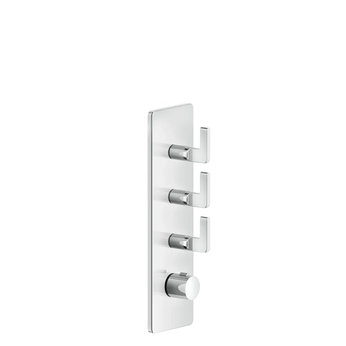 Gessi Inciso Смеситель встраиваемый на 3 источника, термостатический, резьба 3/4", внешняя часть, цвет: хром