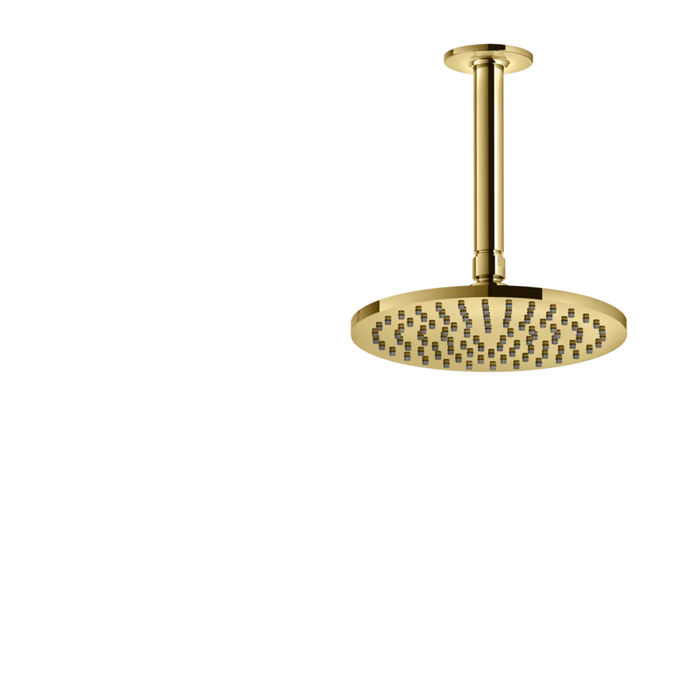 Gessi Inciso Верхний душ, 1/2", с защитой от налёта, потолочный, цвет: золото