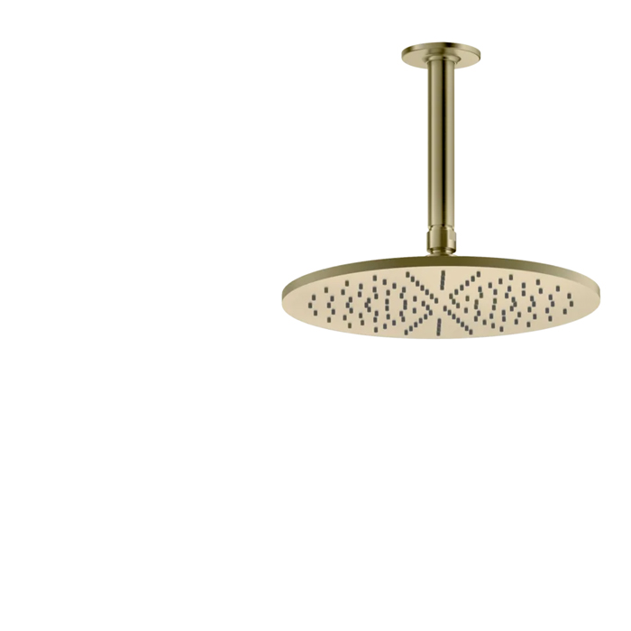 Gessi INCISO Верхний душ, потолочный, шарнир на 1/2", цвет: brushed brass pvd