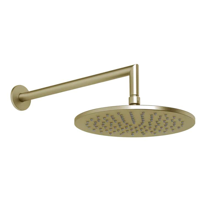 GESSI Ingranaggio Верхний душ с кронштейном, цвет Brushed Brass PVD