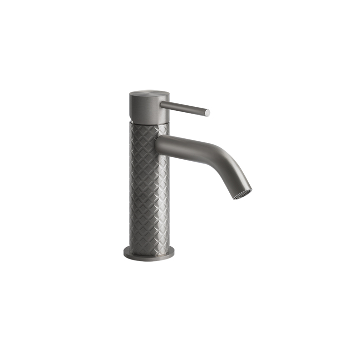 Gessi Intreccio Смеситель для раковины, без донного клапана, цвет: шлифованная сталь