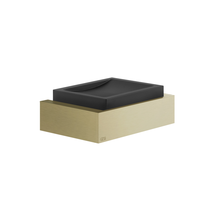 Gessi Inverso Accessories Мыльница настенная черная, цвет: Brass Brushed PVD