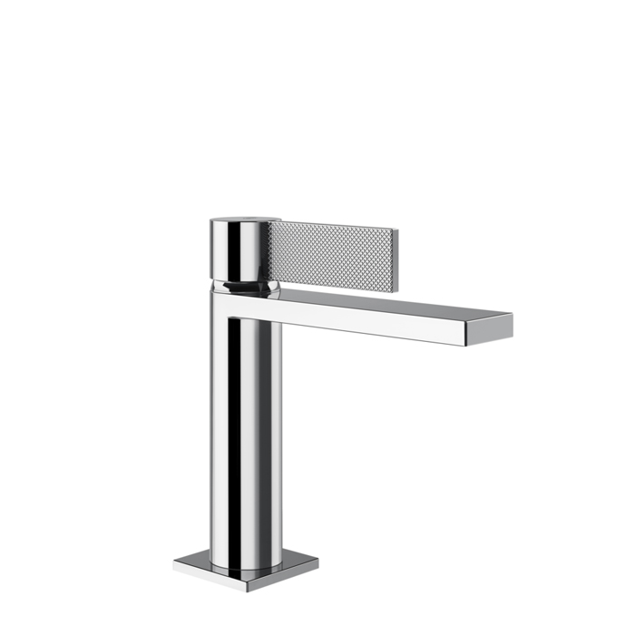 Gessi Inverso Diamantato Смеситель для раковины, 1 отв, с донным клапаном "Stop&Go", цвет: хром