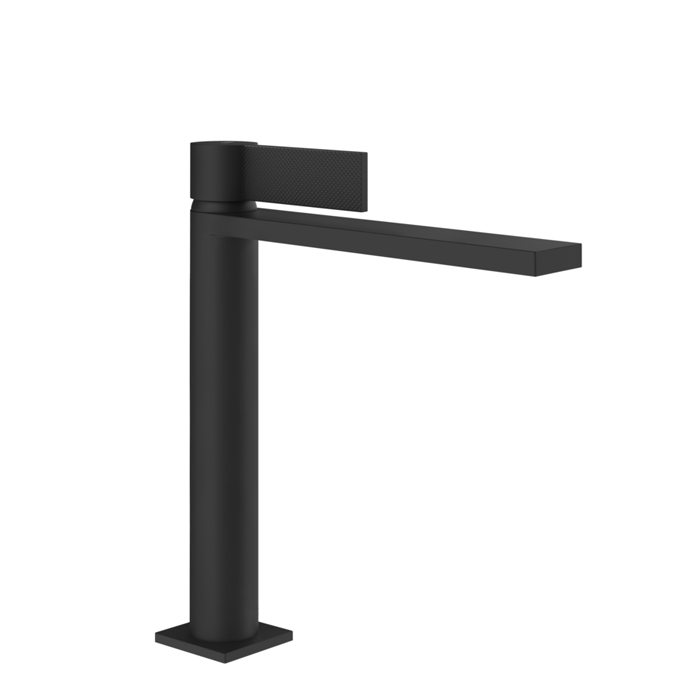 Gessi Inverso Diamantato Смеситель для раковины, 1 отв, с донным клапаном "Stop&Go", цвет: Matte Black