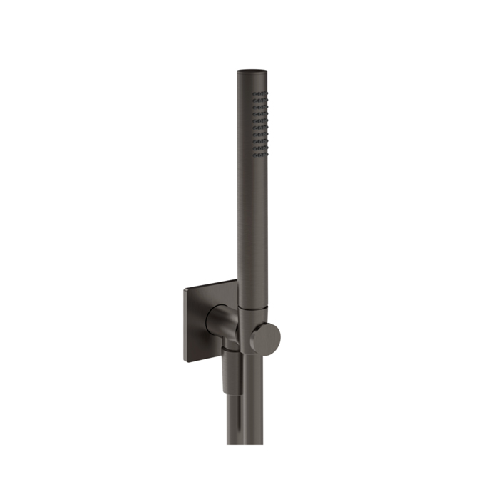 Gessi Inverso Душевой комплект, состоящий из вывода воды, ручного душа,шланг 1,50 м цвет: Black Metal Br. PVD