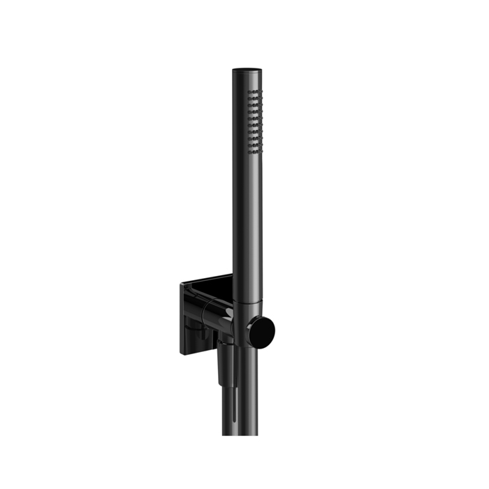 Gessi Inverso Душевой комплект, состоящий из вывода воды, ручного душа,шланг 1,50 м цвет: Black Metal PVD